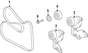 Foto de Conjunto de Tensor de correa Original para Toyota Lexus Marca LEXUS N�mero de Parte 1662031040