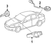 Foto de Switch de Bloqueo de la Perta Original para Lexus Marca LEXUS N�mero de Parte 8490350210