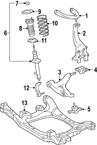 Foto de Soporte / Compacto del motor Original para Lexus Marca LEXUS N�mero de Parte 5110024011