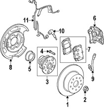 Foto de Sensor de Velocidad Freno ABS Original para Lexus Marca LEXUS Nmero de Parte 8954530070