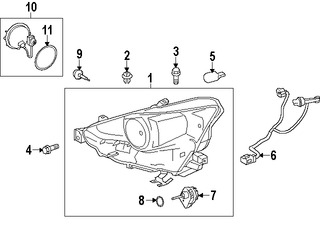 Foto de Balasta Faro de Xenon Original para Toyota Lexus Marca LEXUS Nmero de Parte 8110760F10