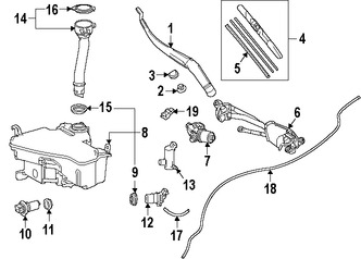 Foto de Tapa de Depsito de Lquido Limpiaparabrisas Original para Lexus IS250 Lexus IS350 Lexus IS200t Lexus IS300 Marca LEXUS Nmero de Parte 8538653010