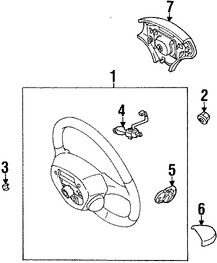 Foto de Interruptor Control de Crucero Original para Lexus ES300 Lexus ES330 Toyota Camry Marca LEXUS N�mero de Parte 8463033080