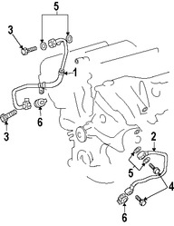 Foto de Tubo Enfriamiento de Aceite del Motor Original para Lexus ES350 Toyota Sienna Marca LEXUS Nmero de Parte 1577231030