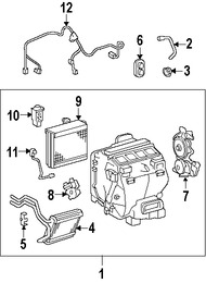 Foto de Mando de la Compuerta Mezcladora Original para Toyota Highlander Toyota Camry Lexus ES350 Lexus RX350 Lexus  Lexus ES300h Marca LEXUS Nmero de Parte 8710633260