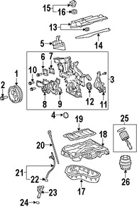 Foto de Cubierta de Correa del Tiempo Original para Toyota Lexus Marca LEXUS N�mero de Parte 113100P041