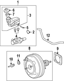 Foto de Depsito del Cilindro Maestro del Freno Original para Toyota Camry Lexus ES350 Marca LEXUS Nmero de Parte 4722033060