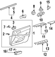 Foto de Switch de Memoria de Asiento Original para Lexus ES350 2007 2008 2009 2010 2011 2012 Marca LEXUS Nmero de Parte 8492733060