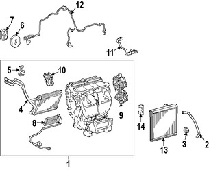 Foto de Elemento del Calentador de Climatizaci�n Original para Toyota Camry Toyota Avalon Lexus ES300h Lexus ES350 Marca LEXUS N�mero de Parte 8771006010
