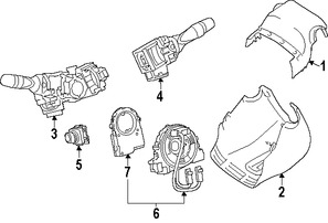 Foto de Cubierta de la Columna de Direccion Original para Lexus ES300h 2016 2017 Lexus ES350 2016 2017 Marca LEXUS Nmero de Parte 4528733370E0