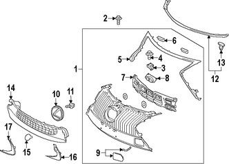 Foto de Tornillo de parrilla / rejilla Original para Toyota  Lexus Marca LEXUS Nmero de Parte 9016740057