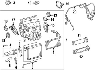 Foto de Motor de Control de Ajuste de Aire HVAC Original para Lexus Marca LEXUS Nmero de Parte 8710630500