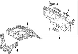Foto de Panel posterior Original para Lexus RC350 Lexus RC F Lexus Marca LEXUS N�mero de Parte 5830724080