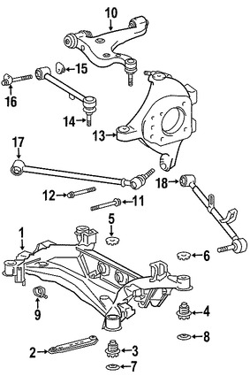 Foto de Barra Transversal Original para Lexus LS430 2001 2002 2003 Lexus SC430 2002 2003 Marca LEXUS Nmero de Parte 4870550010