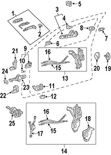 Foto de Switch de Bloqueo de la Perta Original para Lexus LS430 2004 2005 2006 2001 2002 2003 Marca LEXUS N�mero de Parte 8497050020