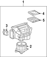 Foto de Carcasa del motor del ventilador HVAC Original para Lexus LS460 Lexus LS600h Marca LEXUS Nmero de Parte 8713050102