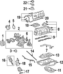 Foto de Empacadura de Cubierta de Vlvula Original para Lexus LS460 Lexus LS600h Lexus GS460 Marca LEXUS Nmero de Parte 1121338030