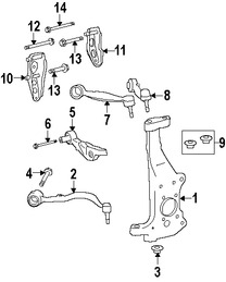 Foto de R�tula de direcci�n Original para Lexus LS460 Lexus LS600h Marca LEXUS N�mero de Parte 4320259075