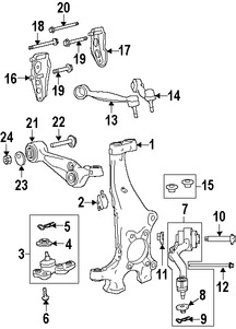 Foto de R�tula de direcci�n Original para Lexus LS460 Lexus LS600h Marca LEXUS N�mero de Parte 4320250040