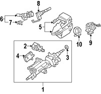 Foto de Interruptor del limpiaparabrisas Original para Lexus LS460 2007 2008 Marca LEXUS N�mero de Parte 8465250140