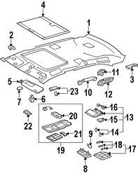 Foto de Luz de mapa Original para Lexus LS460 2007 2008 2009 Marca LEXUS Nmero de Parte 8126050502B0