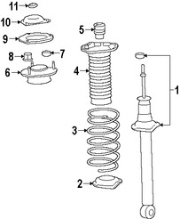 Foto de Amortiguador de parachoque Original para Lexus LS460 Lexus LS600h Marca LEXUS Nmero de Parte 4834150080