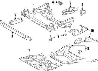 Foto de Protector de Guardafangos Original para Lexus LS460 Lexus LS600h Marca LEXUS N�mero de Parte 5144450041