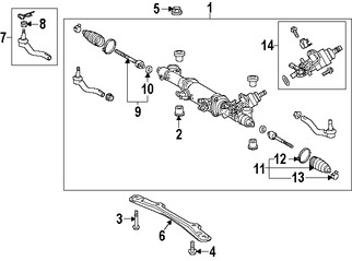 Foto de Terminal de la direcci�n Original para Lexus LS460 Lexus LS600h Marca LEXUS N�mero de Parte 4546059085
