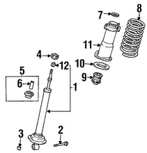 Foto de Buje Puntal De Suspensin Original para Lexus SC430 Marca LEXUS Nmero de Parte 9094801082