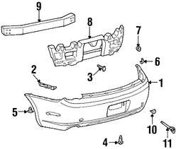 Foto de Perno de cubierta de parachoques Original para Lexus Toyota Scion Marca LEXUS Nmero de Parte 5279112040