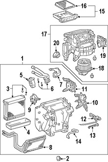 Foto de Carcasa del motor del ventilador HVAC Original para Lexus GX470 2008 2009 Marca LEXUS Nmero de Parte 8713060540