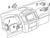 Foto de Claxon / Corneta / Bocina / Pito Original para Lexus GX470 Toyota 4Runner Marca LEXUS Nmero de Parte 8651035160