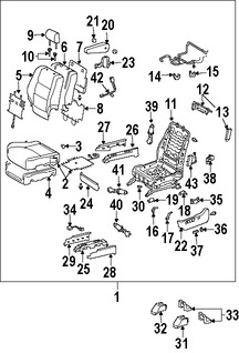 Foto de Asiento Original para Lexus GX470 2008 2009 Marca LEXUS Nmero de Parte 712006C453B0