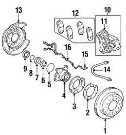 Foto de Rodamiento de Eje Propulsor Original para Toyota 4Runner Toyota FJ Cruiser Lexus GX470 Lexus Marca LEXUS Nmero de Parte 4245060050