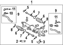 Foto de Terminal de la direcci�n Original para Lexus Marca LEXUS N�mero de Parte 4550330080