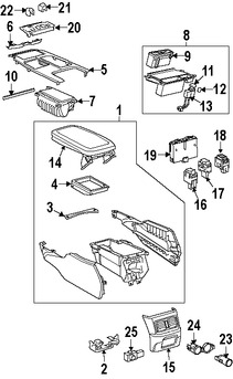 Foto de Interruptor de Calefaccin del Asiento Original para Lexus Marca LEXUS Nmero de Parte 8475130180