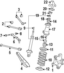 Foto de Tapa Puntal De Suspensin Original para Lexus GS430 Lexus GS300 Lexus GS350 Lexus GS460 Lexus GS450h Marca LEXUS Nmero de Parte 4855330090