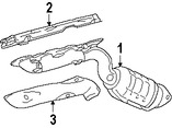 Foto de Protector de Calor Escape Original para Lexus GS460 2008 2009 2010 2011 Marca LEXUS Nmero de Parte 1716738130