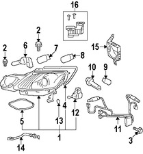 Foto de Faro Original para Lexus GS450h 2008 2009 2010 2011 Marca LEXUS N�mero de Parte 8107030D80