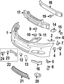 Foto de Tornillo del soporte de la placa Original para Lexus Toyota  Scion Marca LEXUS Nmero de Parte 9015960431