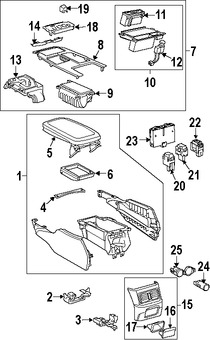 Foto de Interruptor de Calefacci�n del Asiento Original para Lexus GS450h Lexus GS350 Lexus GS460 Marca LEXUS N�mero de Parte 8475130250