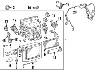 Foto de Mando de la Compuerta Mezcladora Original para Lexus GS350 Lexus GS450h Lexus GS200t Marca LEXUS Nmero de Parte 8710630590