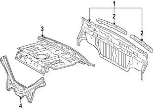 Foto de Panel posterior Original para Lexus GS350 Lexus GS450h Lexus GS200t Marca LEXUS Nmero de Parte 5830730820