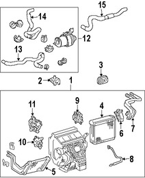 Foto de Recipiente del nucleo del evaporador del aire acon Original para Lexus RX400h 2006 2007 2008 Marca LEXUS Nmero de Parte 8705048141