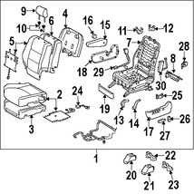 Foto de Asiento Original para Lexus RX400h 2006 2007 2008 Lexus RX350 2007 2008 Marca LEXUS N�mero de Parte 7120048792C1