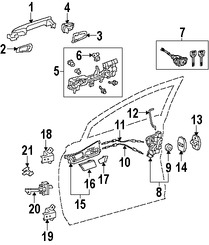 Foto de Bisagra de puerta Original para Toyota Scion  Lexus Marca LEXUS Nmero de Parte 6873002080