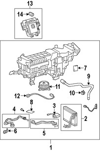 Foto de Motor del ventilador HVAC Original para Lexus LS600h 2008 2009 2010 Lexus LS460 2007 2008 Marca LEXUS Nmero de Parte 8710350120