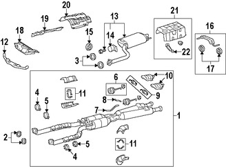 Foto de Tubo de Escape Original para Lexus LS600h Marca LEXUS N�mero de Parte 1741038252