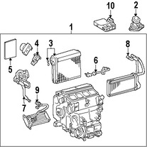 Foto de Radiador del calentador Original para Lexus LX570 Toyota Land Cruiser Marca LEXUS Nmero de Parte 8710760410