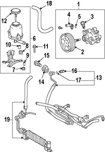 Foto de Terminal Linea de Presin Direccin Hidrulica Original para Toyota Land Cruiser Lexus LX570 Marca LEXUS Nmero de Parte 4430860170